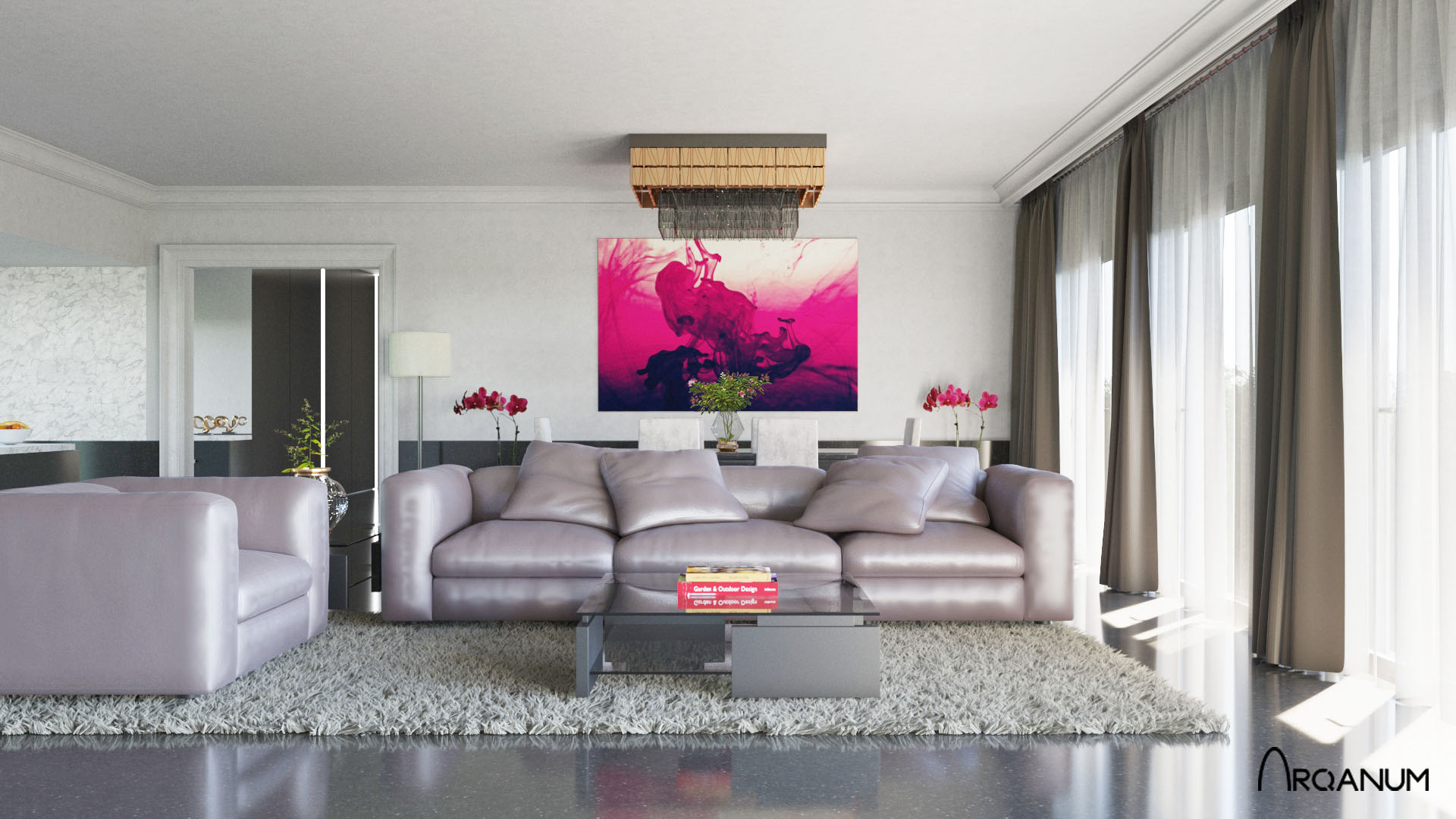 Edificio de dieciseis viviendas en Mataró, salón